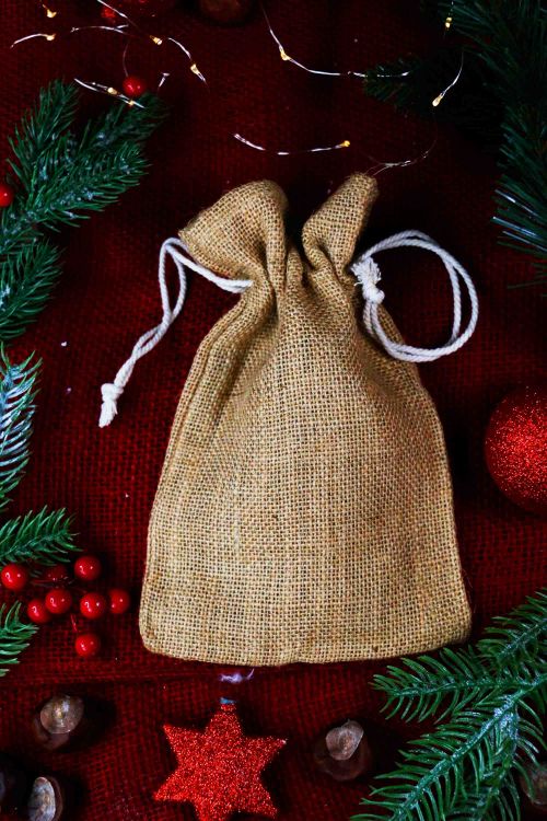 Woreczek na prezent z Juty Large