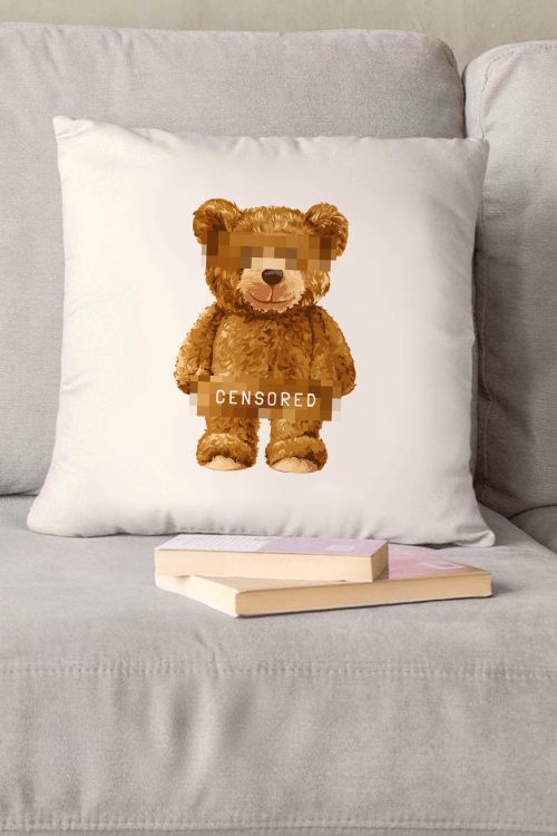 Poduszka Bawełniana Censored