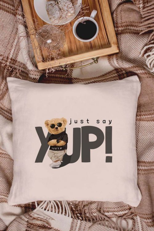 Poduszka Bawełniana Just say Jupi