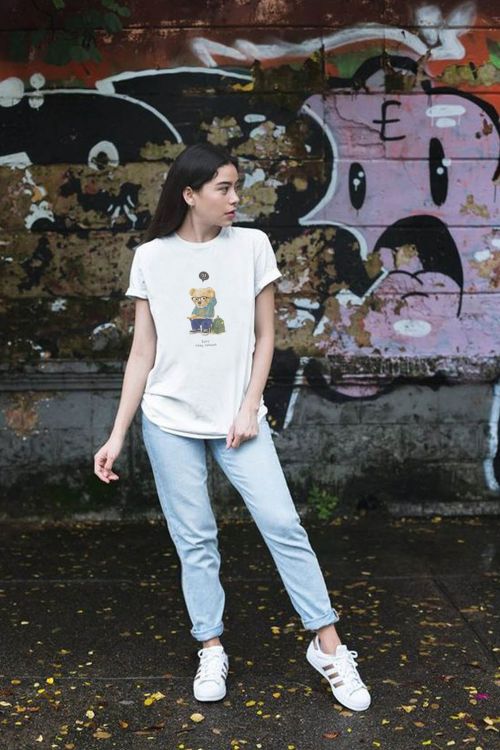 T-shirt oversize Just Stay Curious