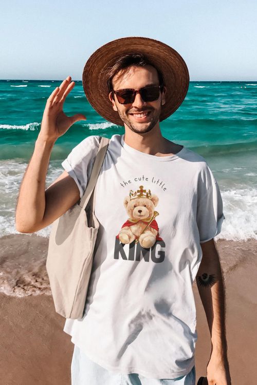 T-shirt oversize The cute little King