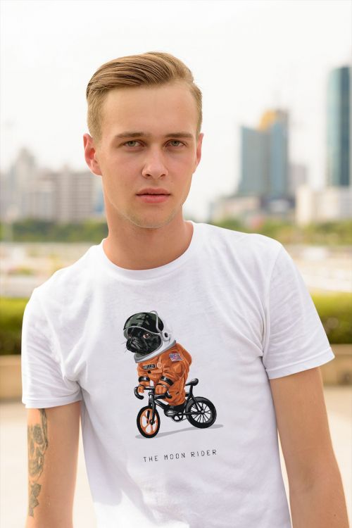 T-shirt oversize The Moon Rider