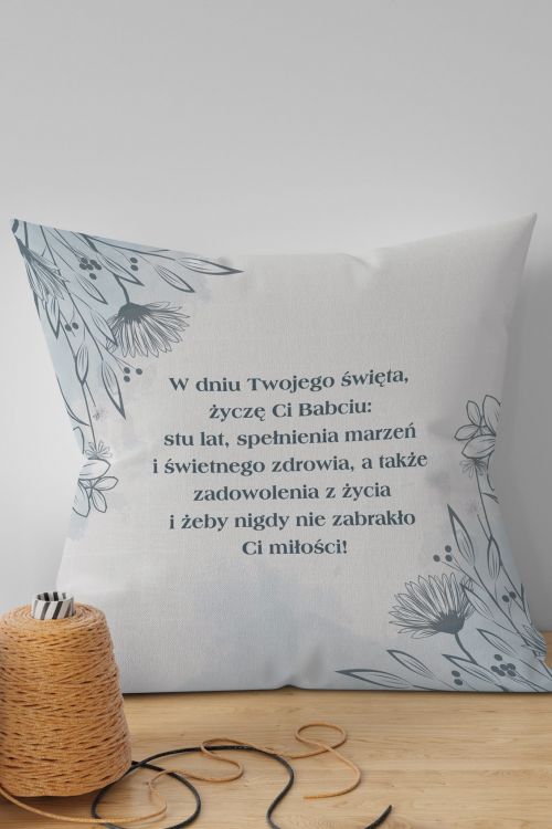 Poduszka Życzenia dla Babci