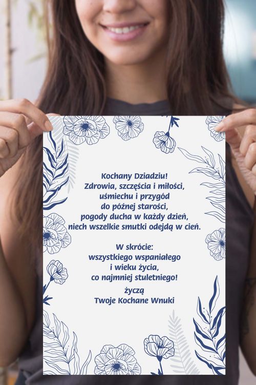 Certyfikat Kochany Dziadziu