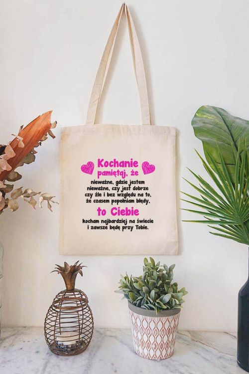 Torba Bawełniana Kochanie Pamiętaj