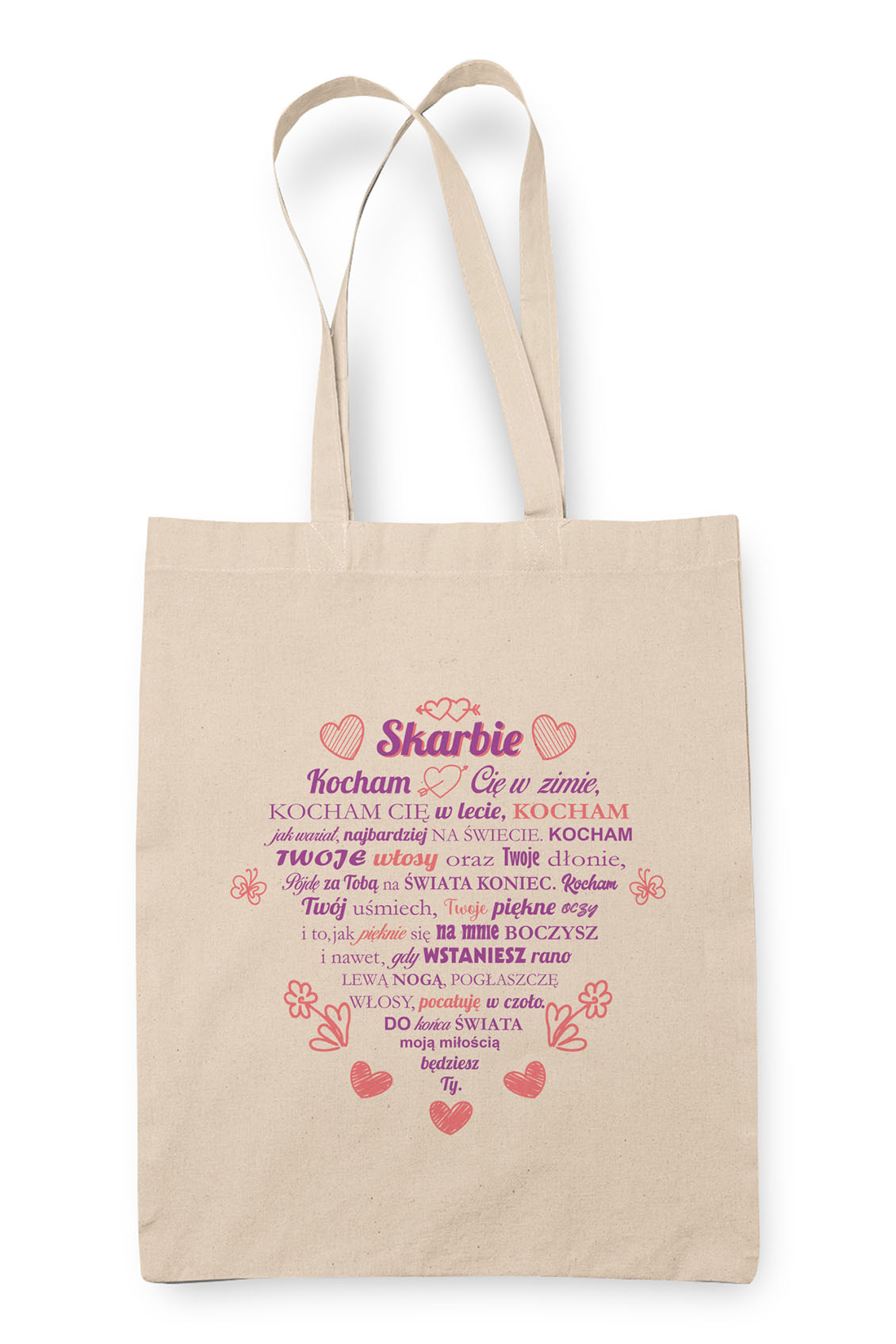 Torba Bawełniana Skarbie Serce