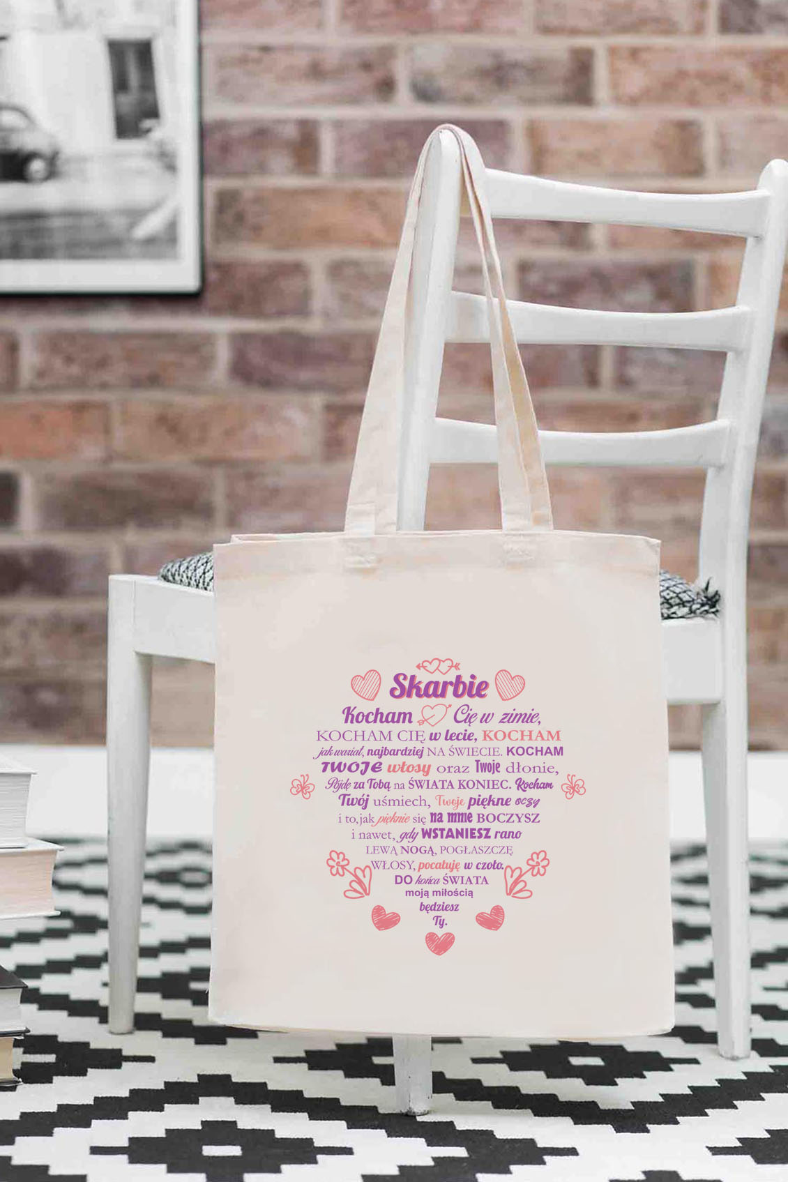 Torba Bawełniana Skarbie Serce