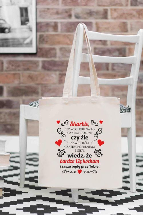 Torba Bawełniana Skarbie Wiedz że...