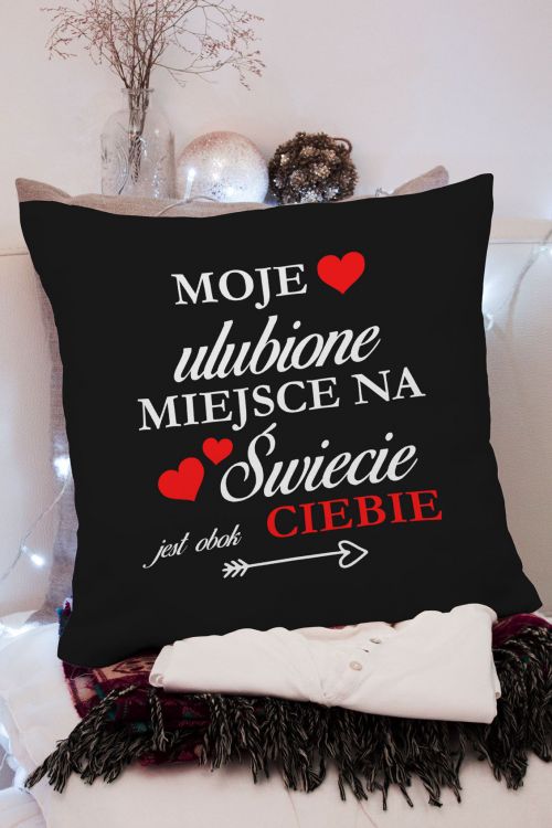 Poduszka Moje Ulubione Miejsce na Świecie