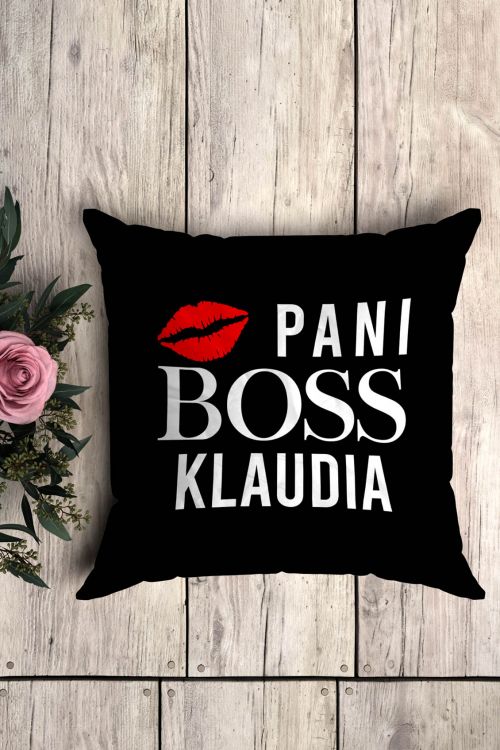 Poduszka Pani Boss PERSONALIZACJA 