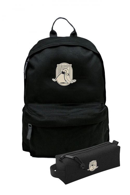 Zestaw Plecak Simple i piórnik Happy Not