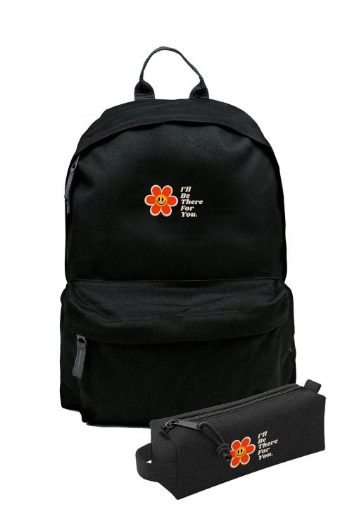 Zestaw Plecak Simple i piórnik I'll be there for you