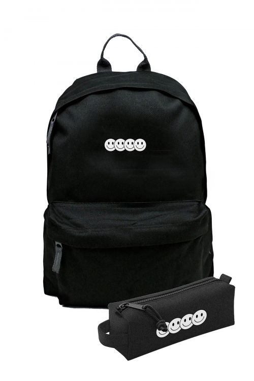 Zestaw Plecak Simple i piórnik Multiple Smiles