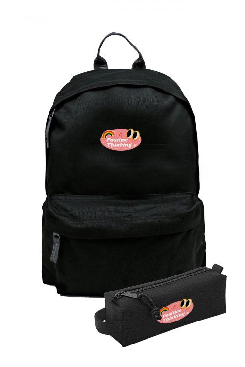 Zestaw Plecak Simple i piórnik Positive Thinking