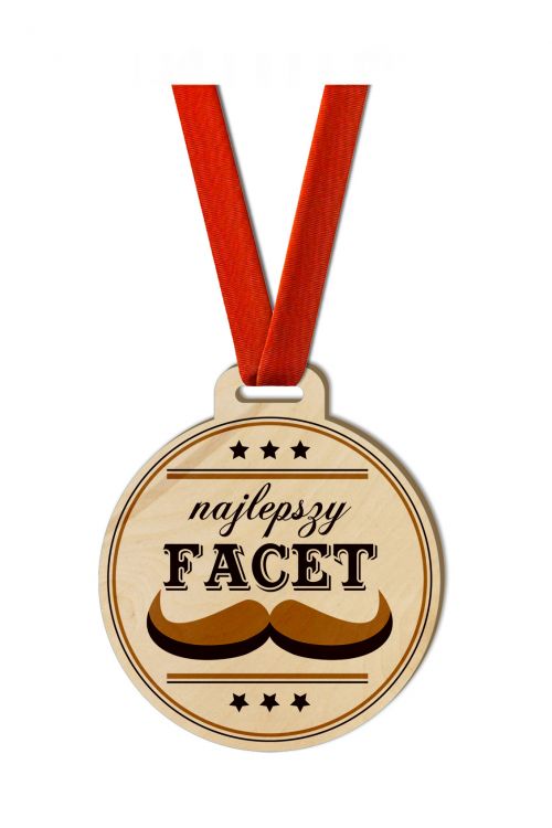 Medal Drewniany Najlepszy Facet
