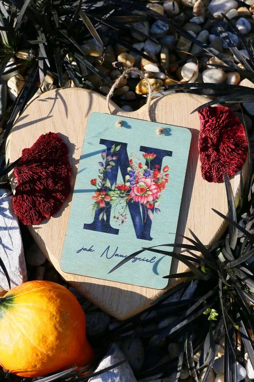 Drewniana Tabliczka N jak Nauczyciel