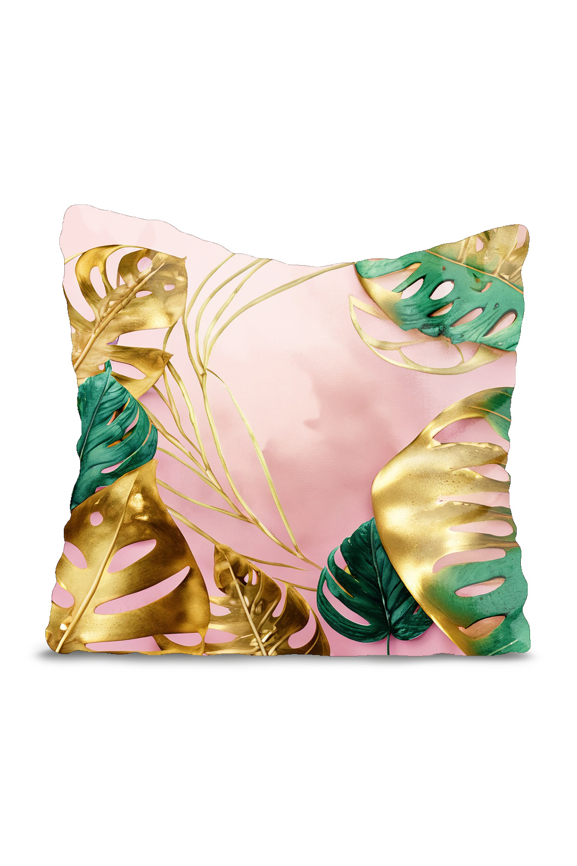 Poduszka Gold Monstera