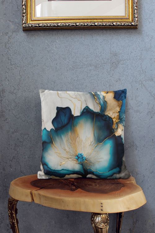 Poduszka Gold Ink Flower