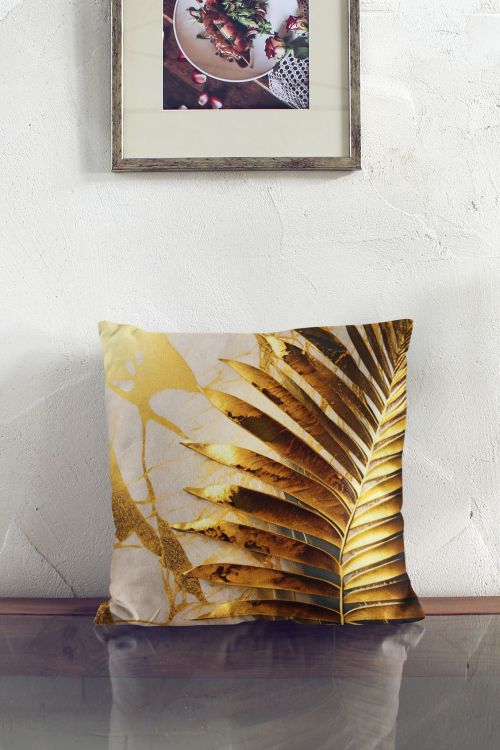 Poduszka Golden Palm Leaf