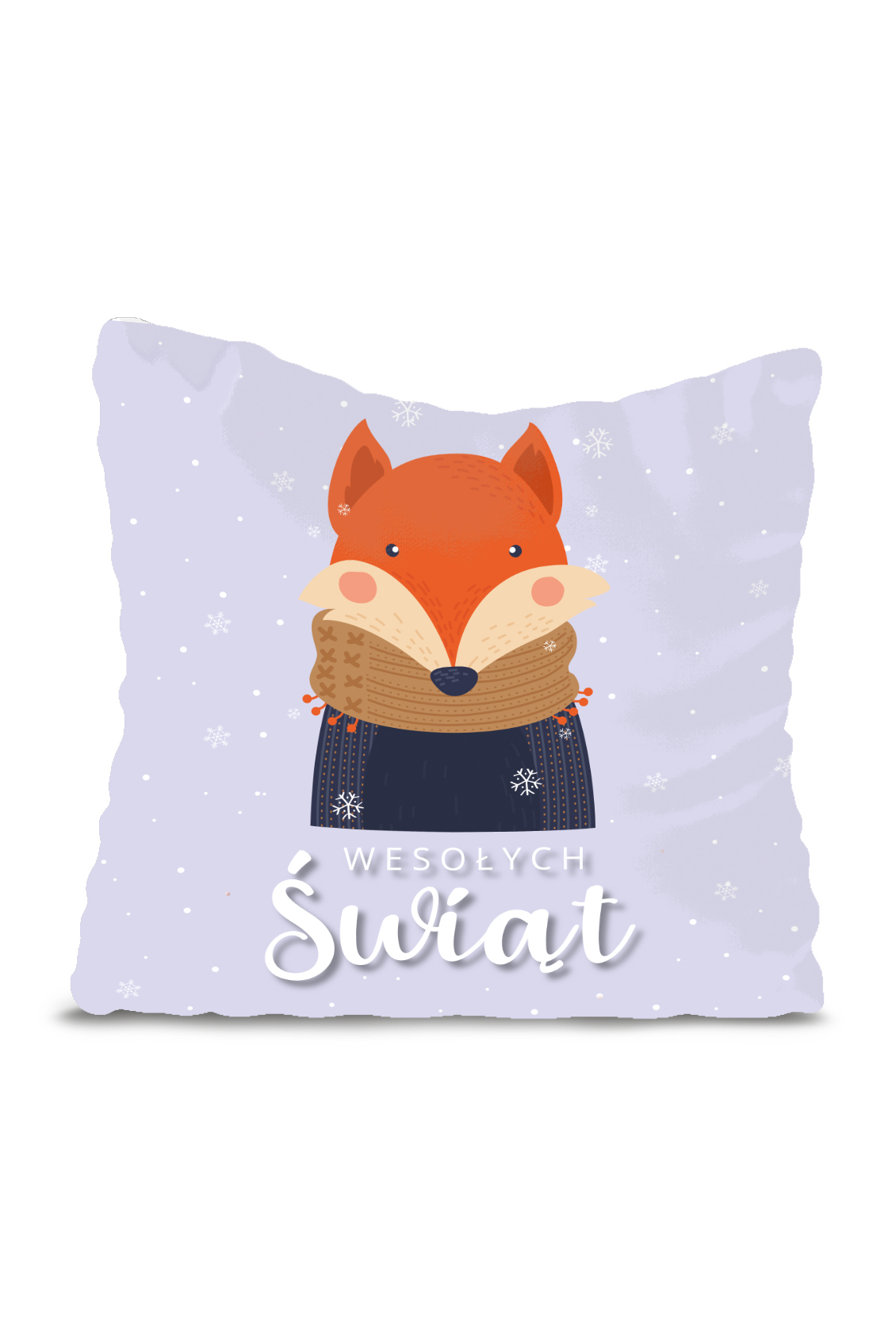 Poduszka Wesołych Świąt Lisek