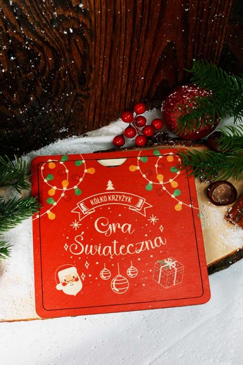 Gra Świąteczna Kółko Krzyżyk Mikołaj i Prezent 