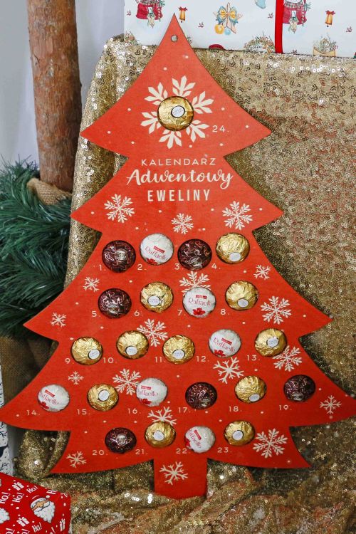 Kalendarz Adwentowy Choinka PERSONALIZACJA