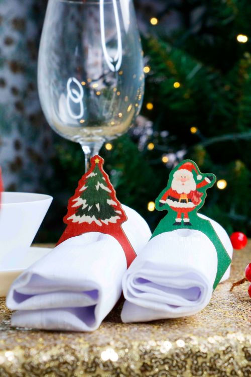 Zestaw 6 szt Pierścieni na Serwetki