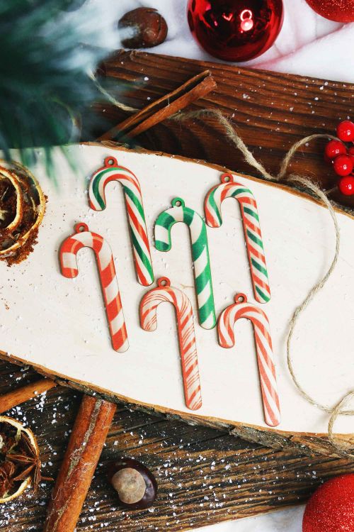 Zestaw 6 Zawieszek na Choinkę Lizaki