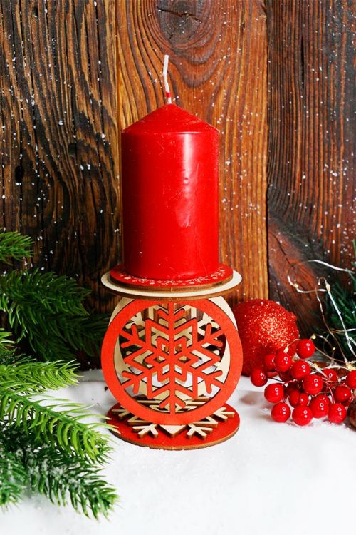 Świąteczny Świecznik Gwiazdka