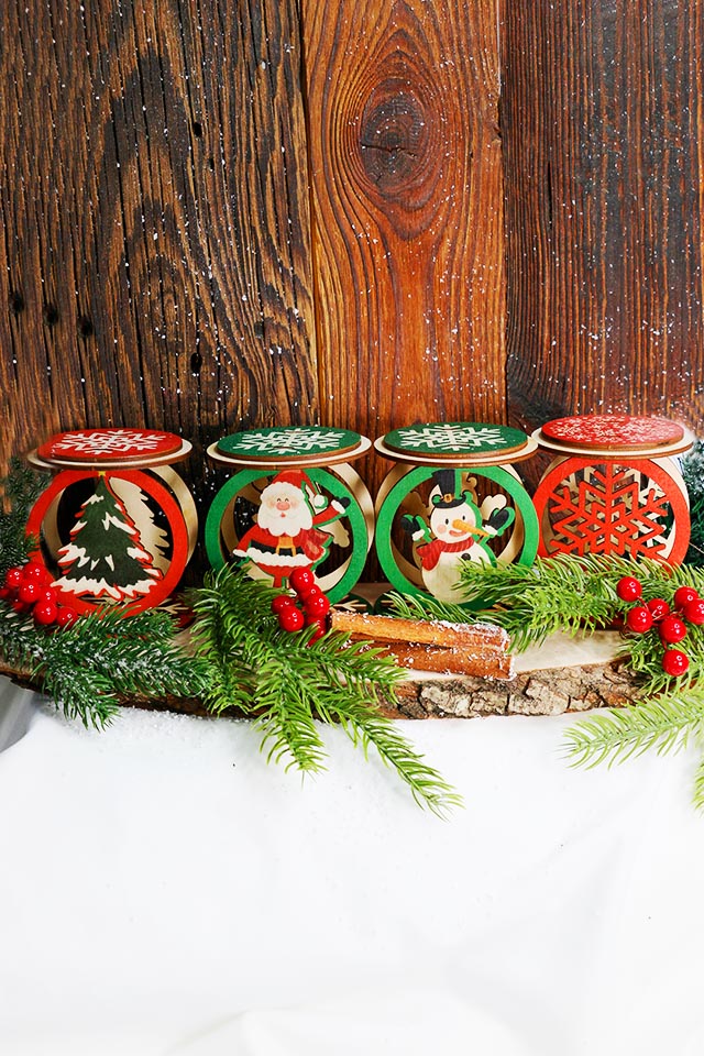 Świąteczny Świecznik Bałwanek