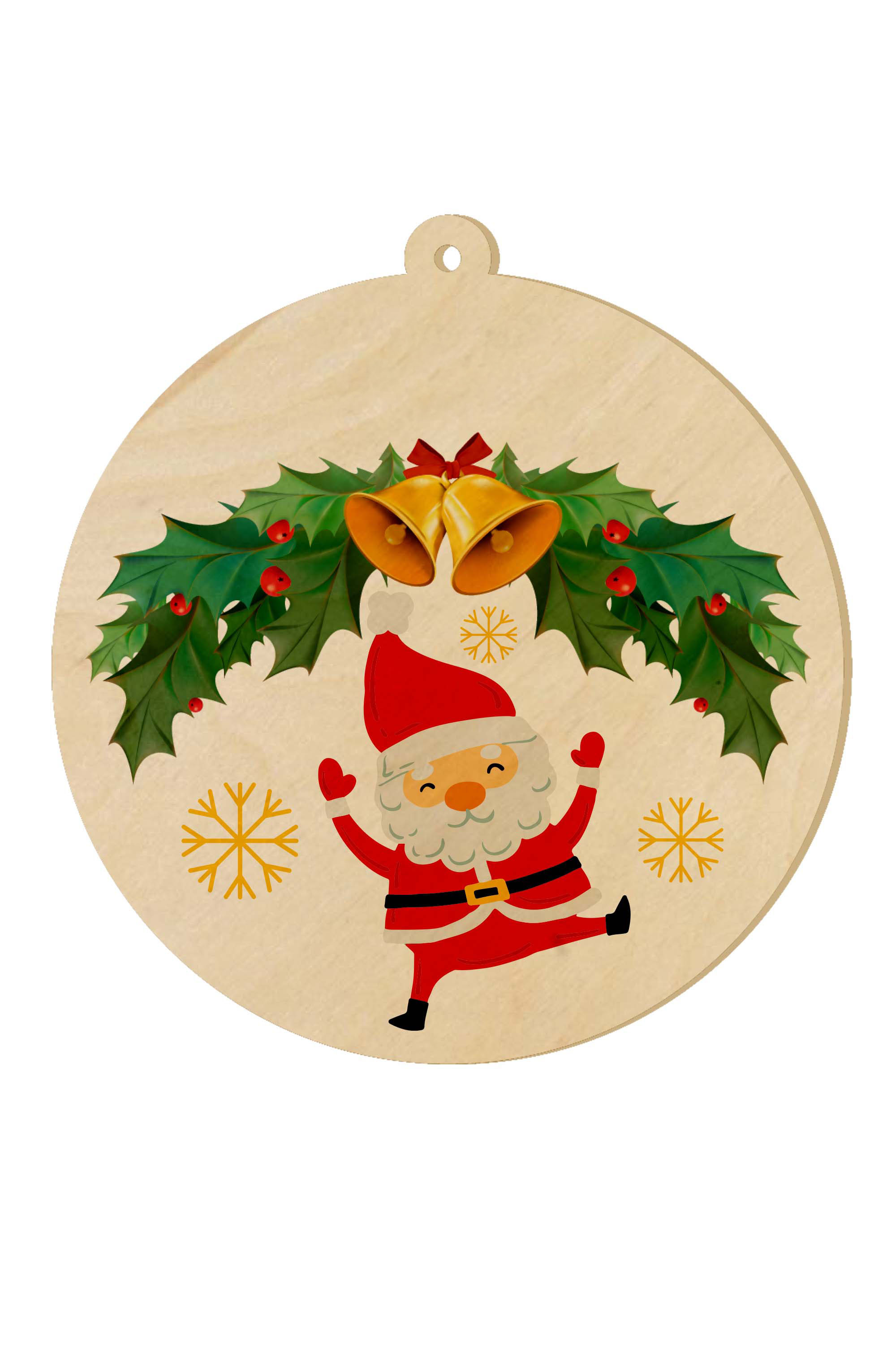 Zawieszka ze sklejki Wieniec PERSONALIZACJA 