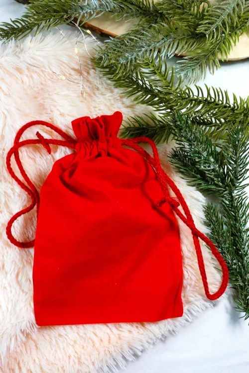 Czerwony Woreczek na prezent Large
