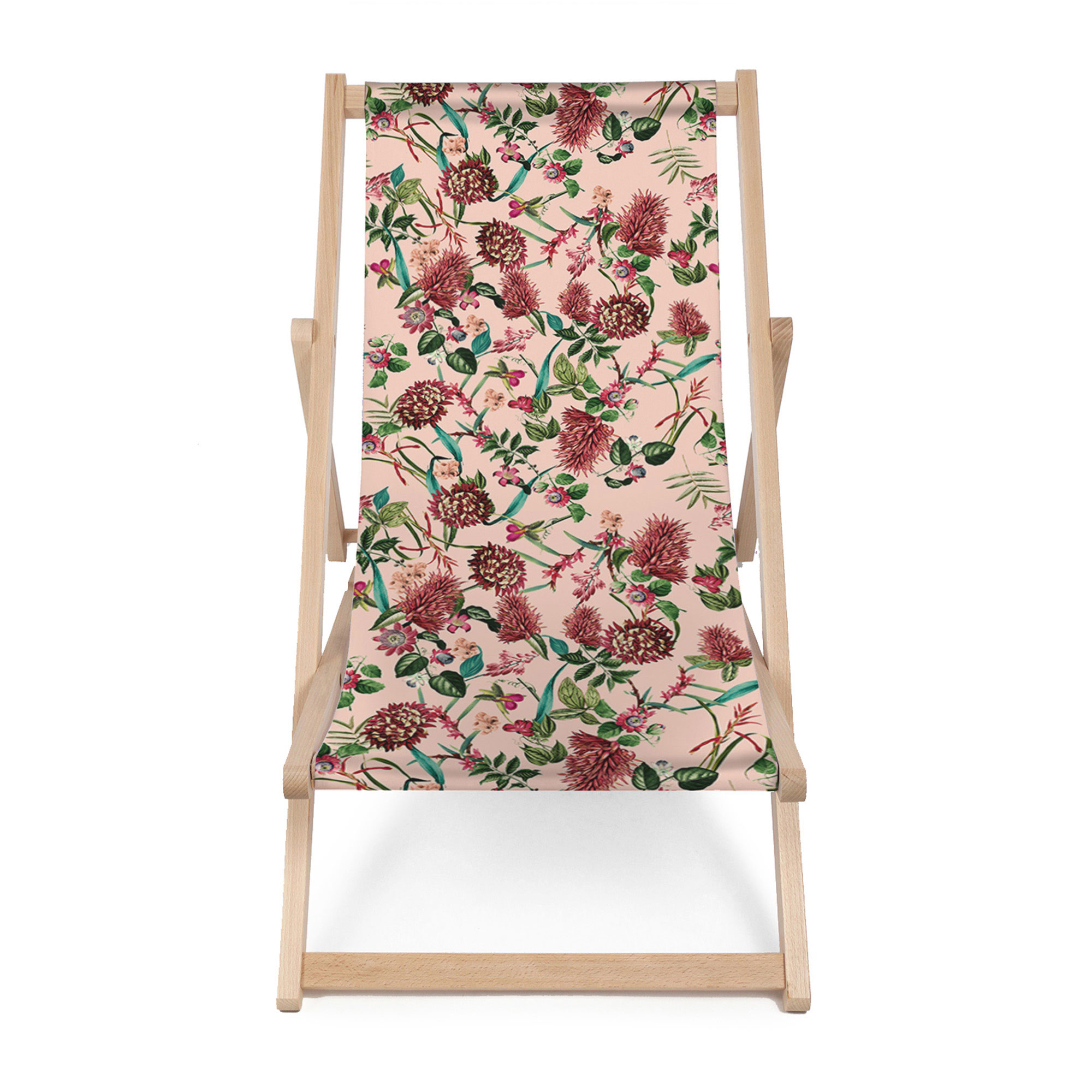 Leżak klasyczny Dark Jungle Pink