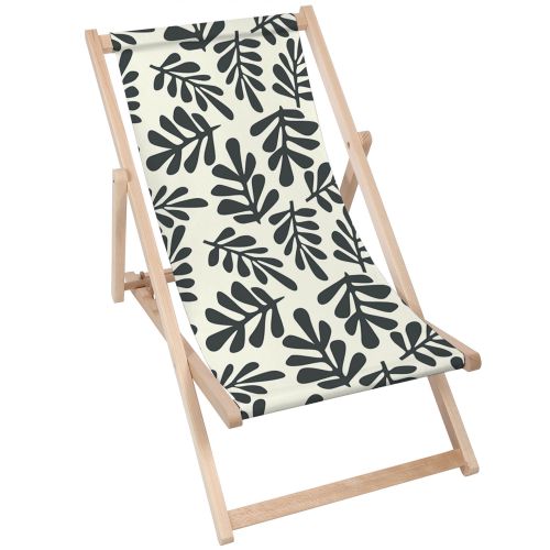 Leżak klasyczny Artistic Abstract Leaves