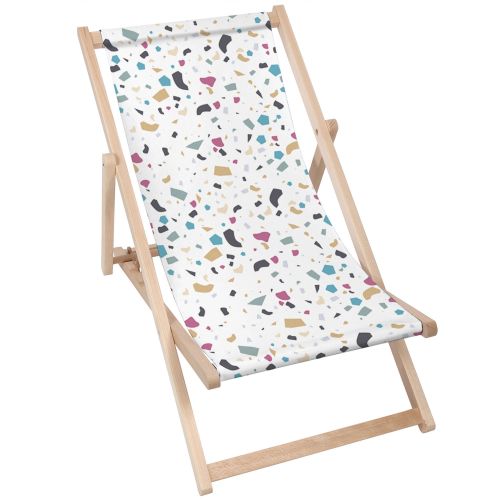 Leżak klasyczny Colorful Terrazzo