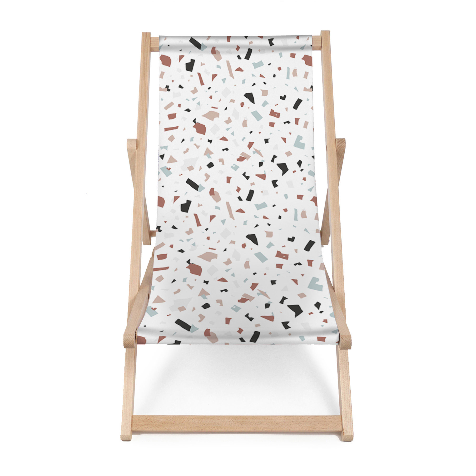 Leżak klasyczny Brown-Terrazzo