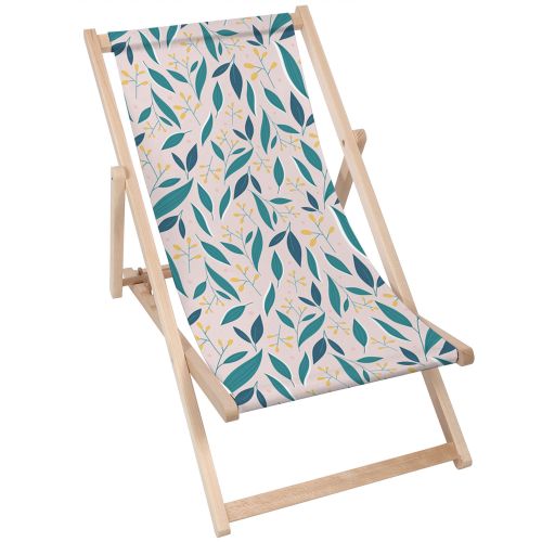 Leżak klasyczny Yellow Forest Flowers