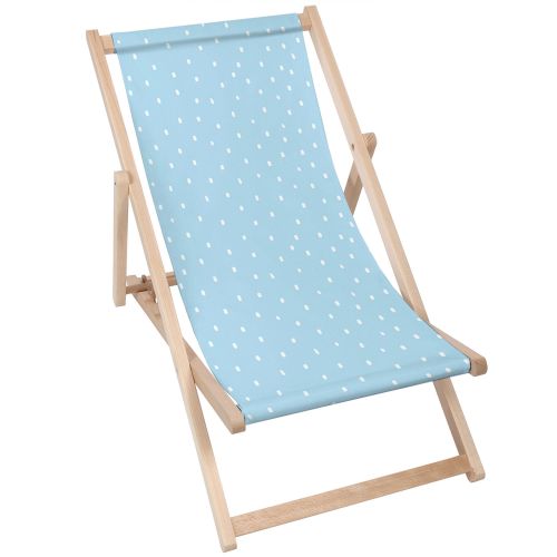 Leżak klasyczny White Dot On Blue