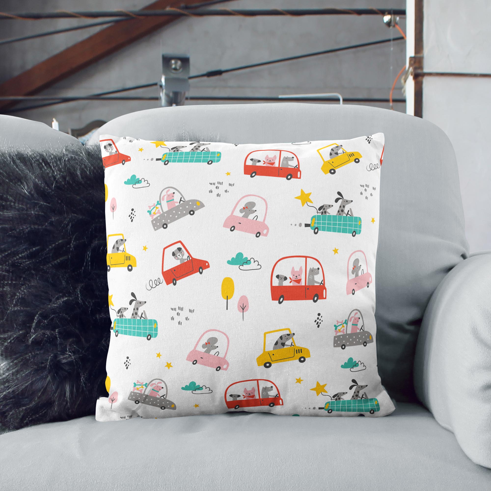 Poduszka Traveling Dogs