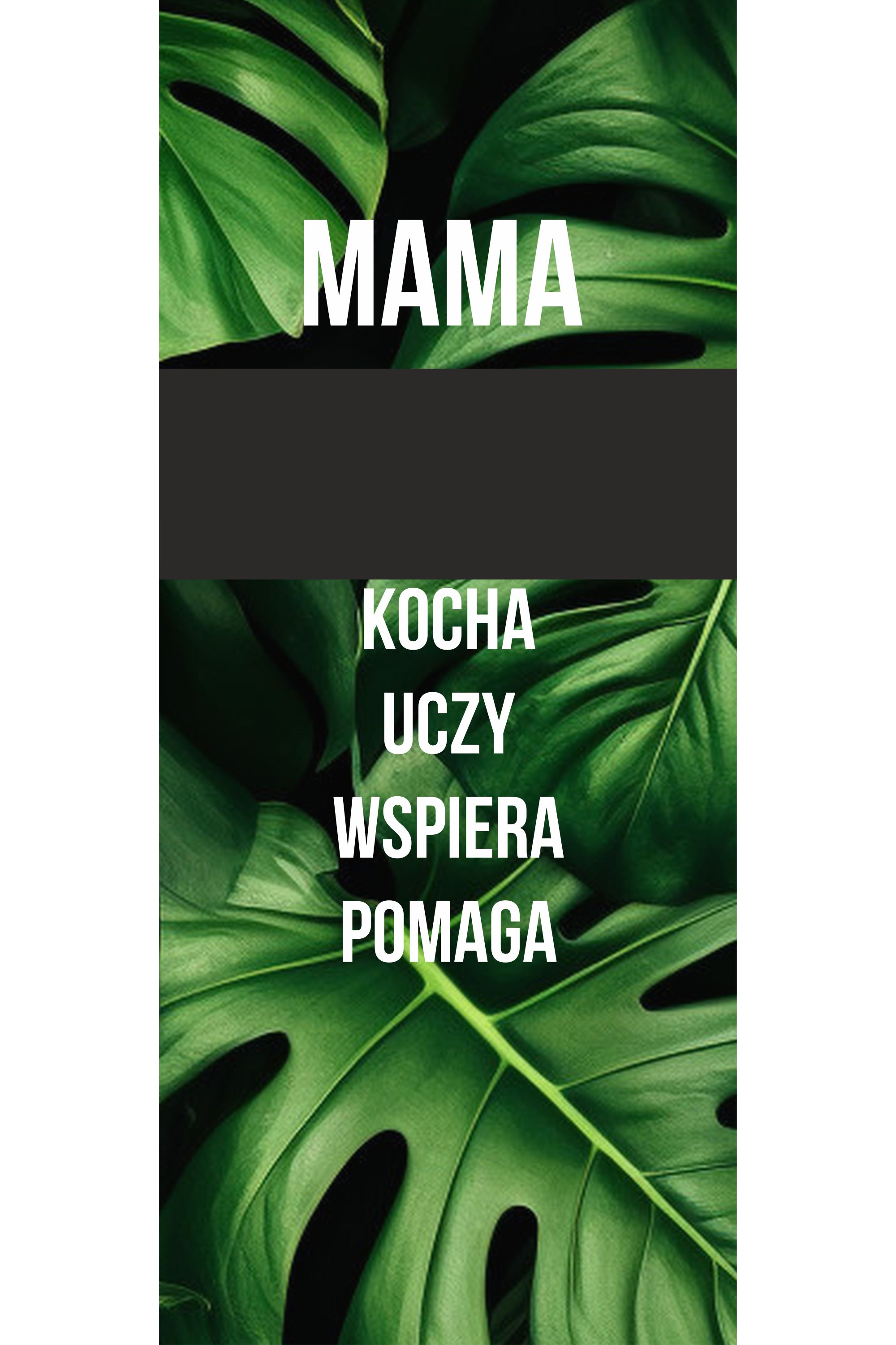 Leżak klasyczny Mama kocha uczy wspiera PERSONALIZACJA