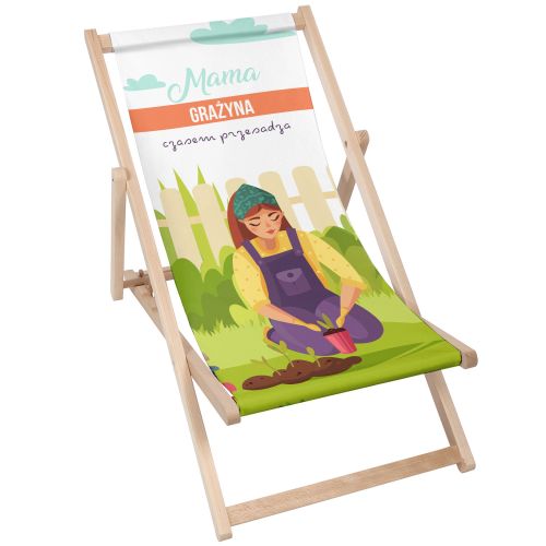 Leżak klasyczny Mama czasem przesadza PERSONALIZACJA