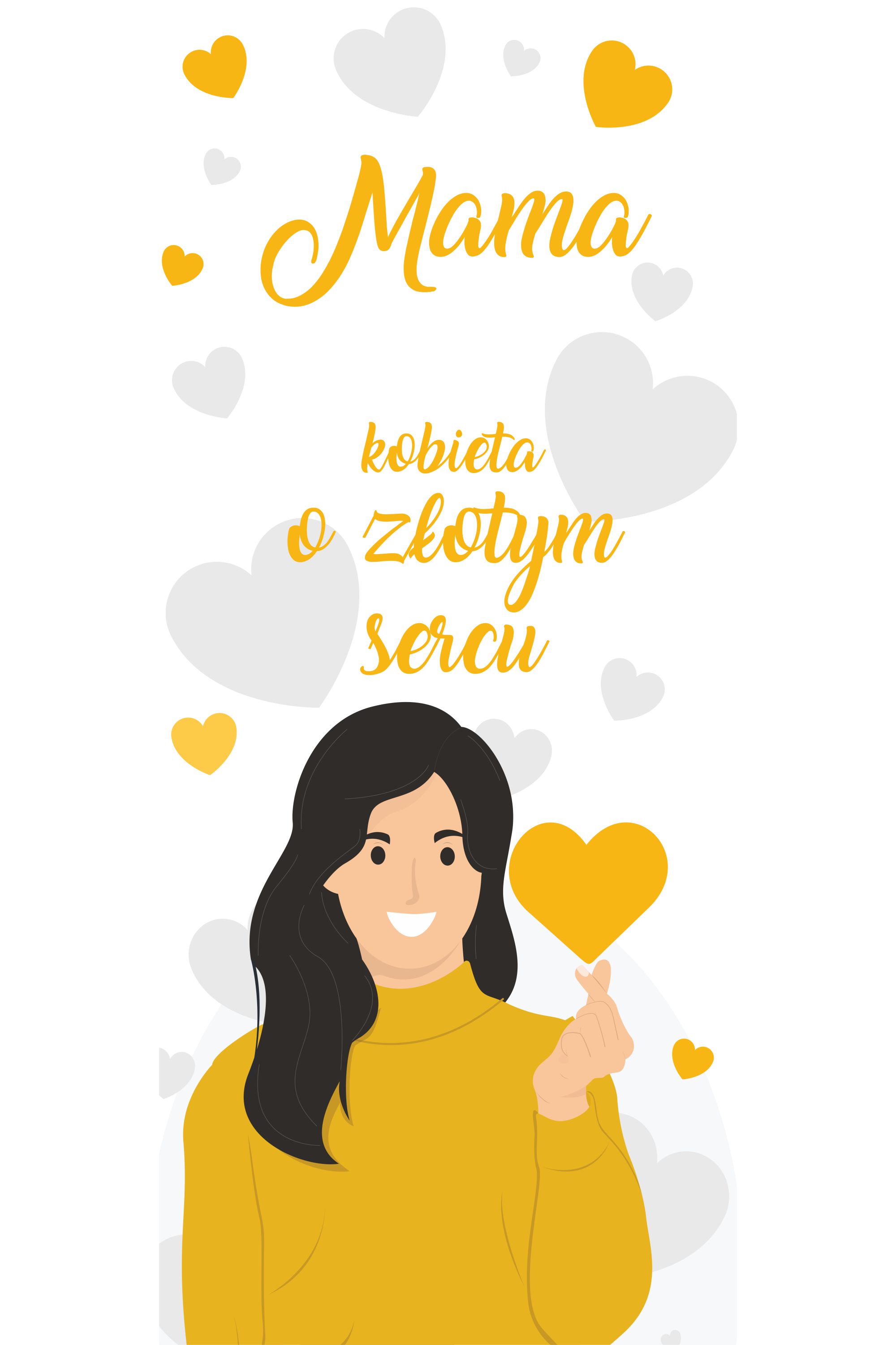 Leżak klasyczny Mama kobieta o złotym sercu PERSONALIZACJA