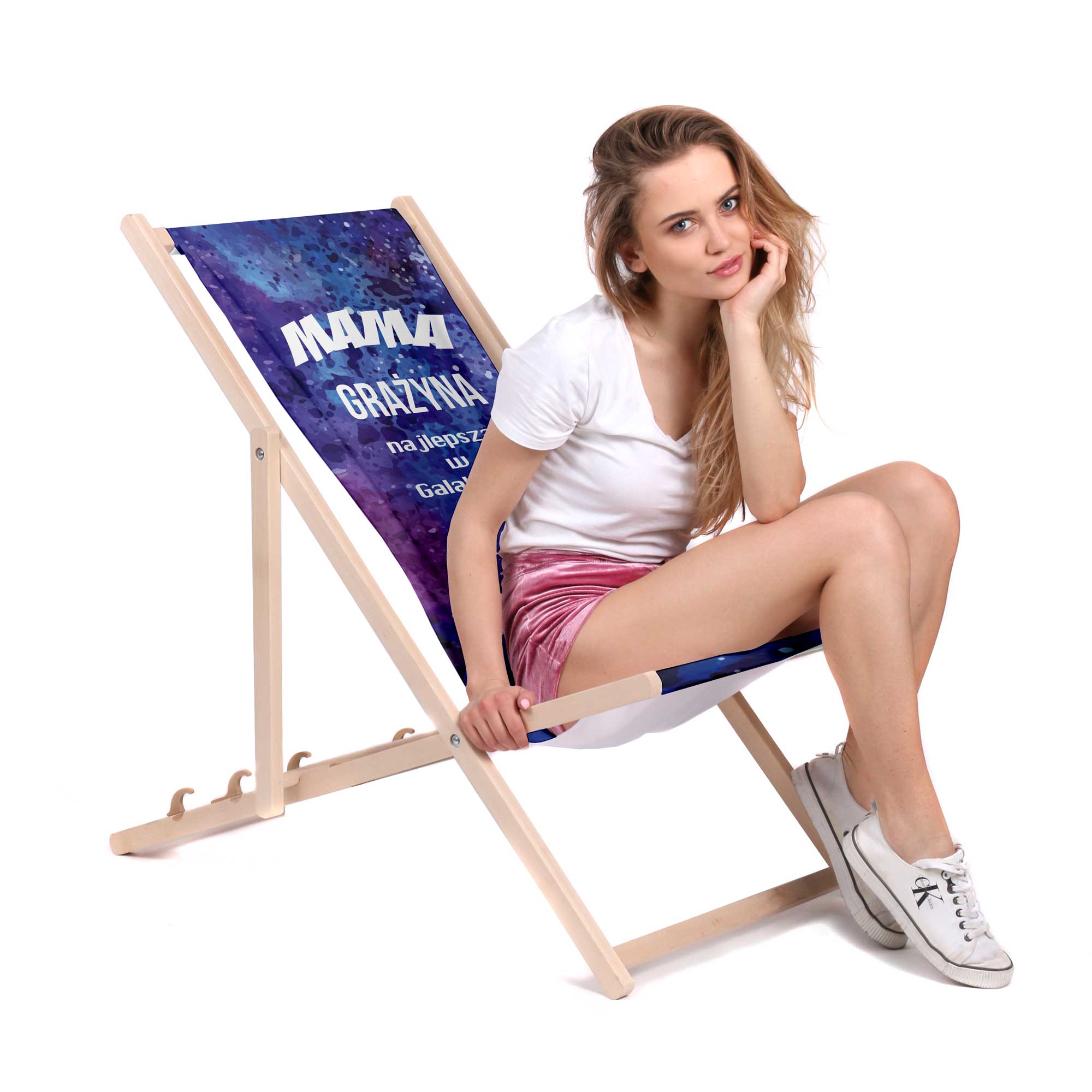 Leżak klasyczny Mama najlepsza w Galaktyce PERSONALIZACJA