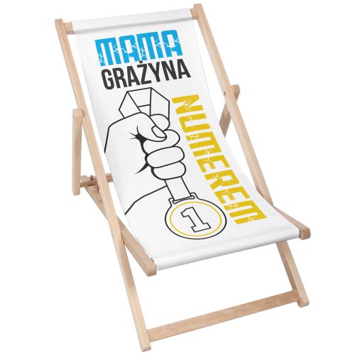 Leżak klasyczny Mama numer 1 PERSONALIZACJA