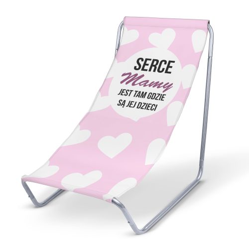 Leżak metalowy Serce Mamy