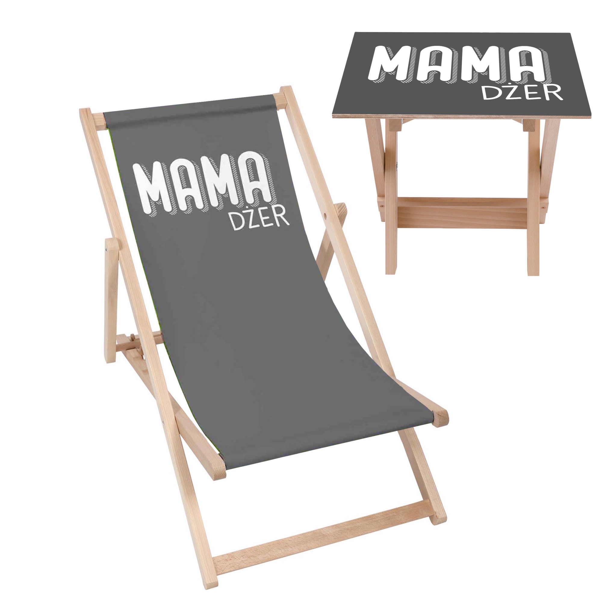 Zestaw Leżak i stolik Mamdżer