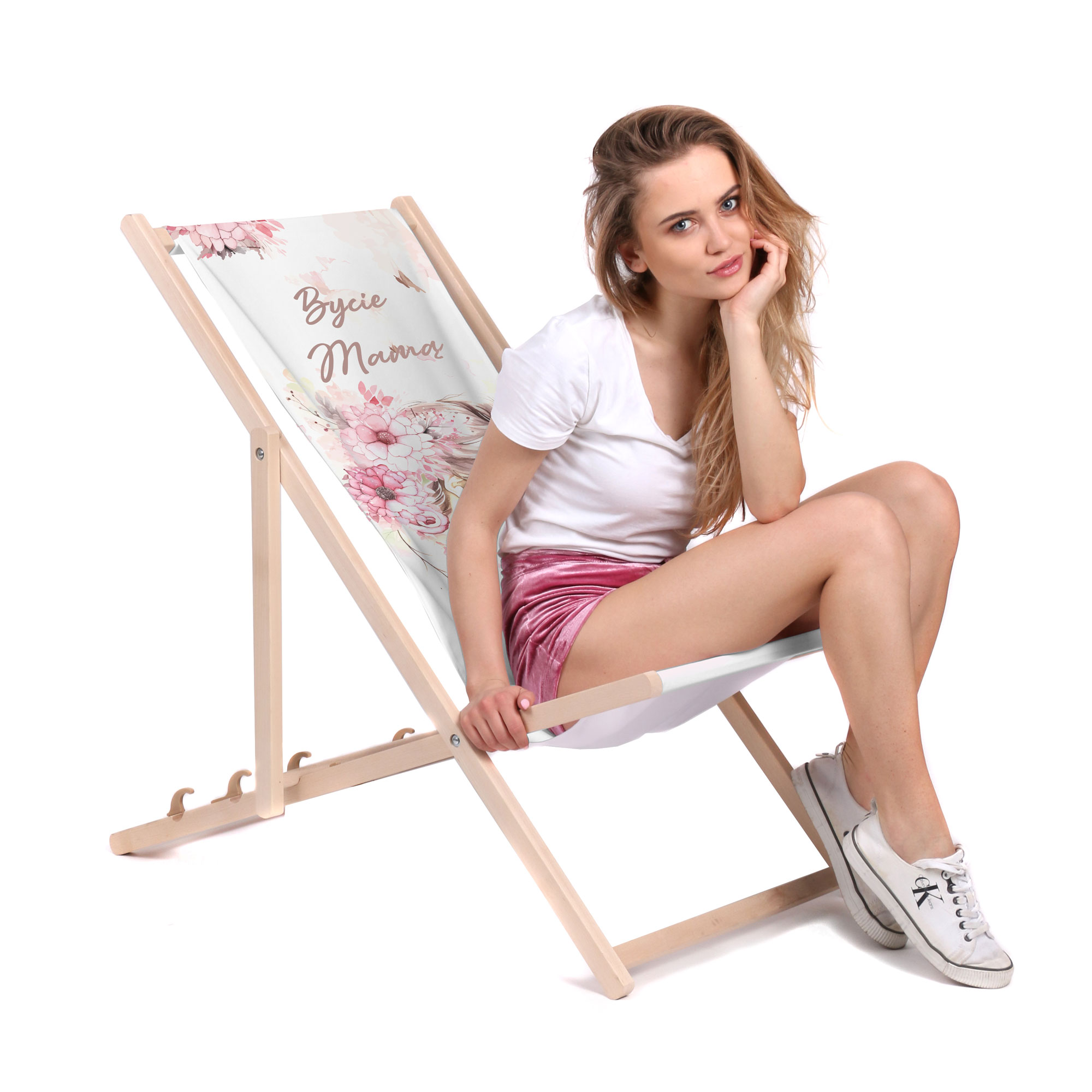 Zestaw Leżak i stolik Bycie Mamą to najpiękniejsza rola w życiu
