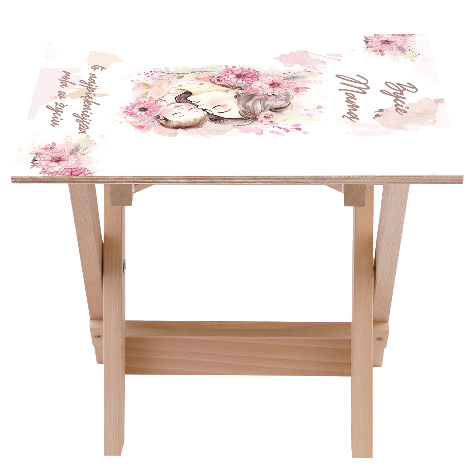 Zestaw Leżak i stolik Bycie Mamą to najpiękniejsza rola w życiu