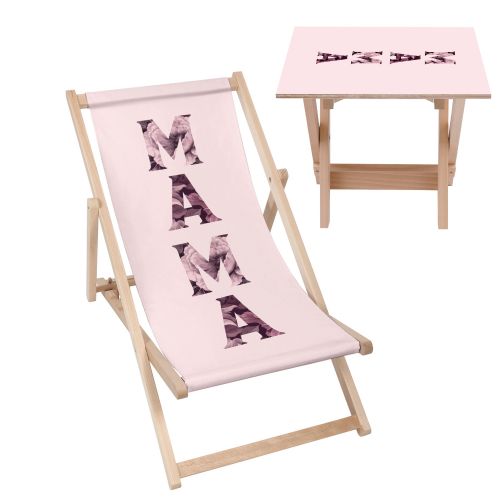 Zestaw Leżak i stolik Mama