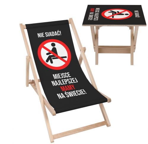 Zestaw Leżak i stolik Miejsce Mamy